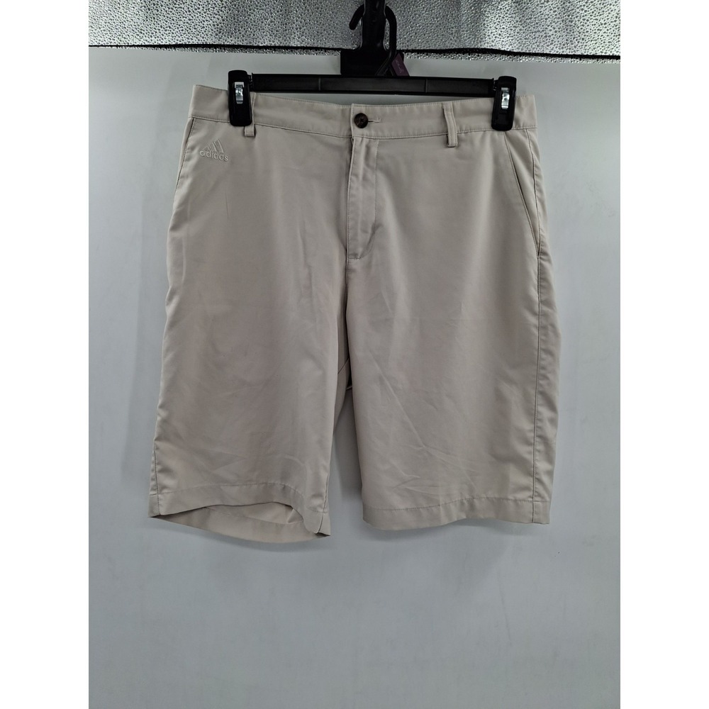 Adidas Climate Mens Beige Golf‎ Shorts Size 32